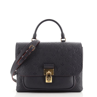 Louis Vuitton Marignan Handbag Monogram Empreinte Leather