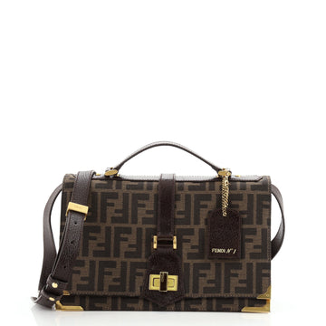 Fendi Classico No. 1 Handbag Zucca Canvas