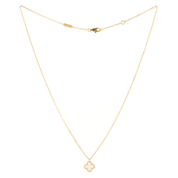 Van Cleef & Arpels Sweet Alhambra Pendant Necklace 18K Yellow Gold and Mother of Pearl