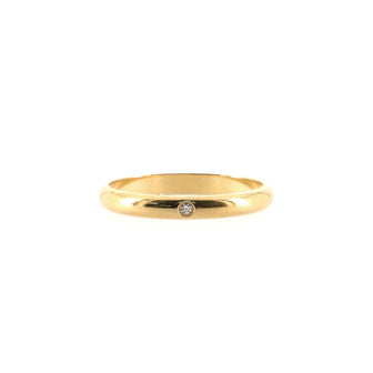 Cartier 1895 Wedding Band Ring 18K Yellow Gold with Diamond Small