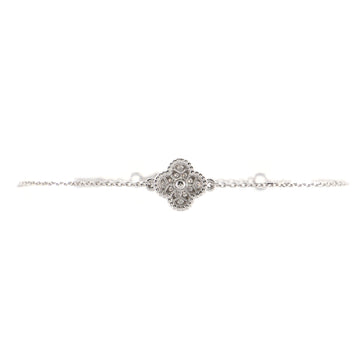 Van Cleef & Arpels Sweet Alhambra Bracelet 18K White Gold and Diamonds