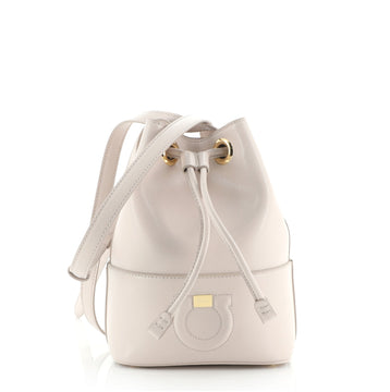 Salvatore Ferragamo City Bucket Bag Leather Small