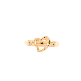 Tiffany & Co. Elsa Peretti Open Heart Ring 18K Rose Gold Mini