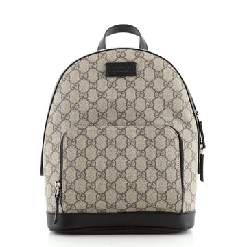 Gucci Zip Pocket Backpack GG Coated Canvas Small