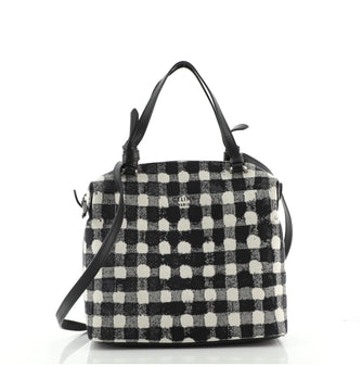 Celine Soft Cube Bag Vichy Fabric Small