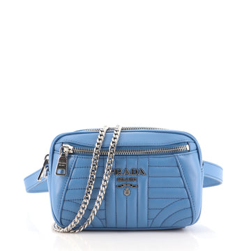 Prada Convertible Belt Bag Diagramme Quilted Leather Small