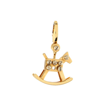 Cartier Rocking Horse Charm Pendant Necklace 18K Yellow Gold