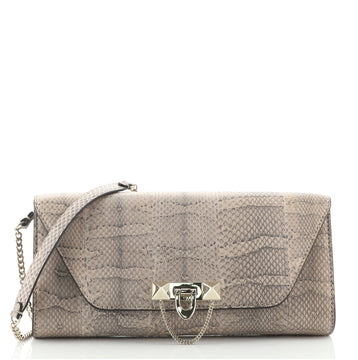 Valentino Demilune Clutch Snakeskin