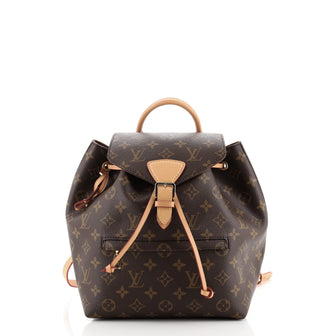 Louis Vuitton Montsouris Backpack NM Monogram Canvas with Leather PM