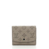 Louis Vuitton Iris Compact Wallet in Mahina Noir with Silver Tone Hardware  - SOLD