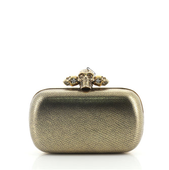 Alexander McQueen Skull Box Clutch Leather Small