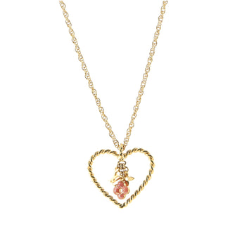 Louis Vuitton Sweet Monogram In My Heart Pendant Necklace Metal with Enamel