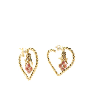 Louis Vuitton Sweet Monogram Hoop Earrings Metal and Resin Silver 1350221