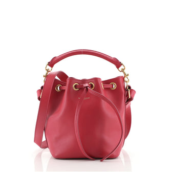 Saint Laurent Emmanuelle Bucket Bag Leather Small