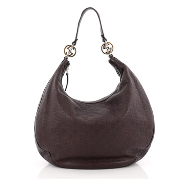 Gucci Twins Hobo Guccissima Leather Large