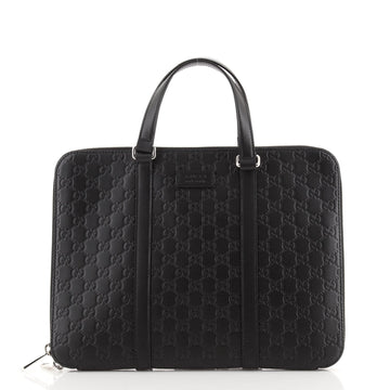 Gucci Slim Briefcase Guccissima Leather Medium