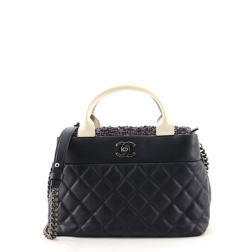 Chanel Airlines Portobello Tote Quilted Lambskin and Tweed Small