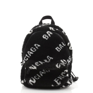 Balenciaga Everyday Backpack Printed Faux Fur Small
