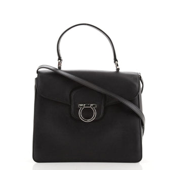 Salvatore Ferragamo Katia Top Handle Bag Saffiano Leather Small