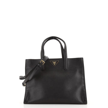 Prada Soft Triple Pocket Convertible Tote Saffiano Leather