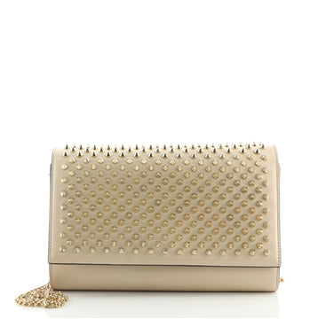 Christian Louboutin Paloma Clutch Spiked Leather