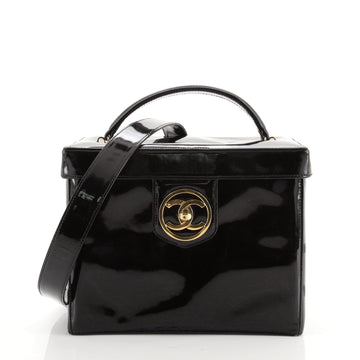 Chanel Vintage Timeless Vanity Case Patent Small