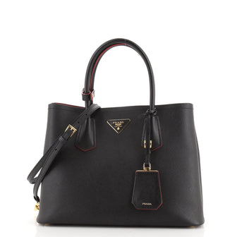 Prada Cuir Double Tote Saffiano Leather Medium