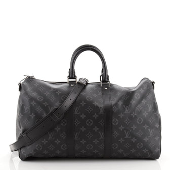 Louis Vuitton Keepall Bandouliere Bag Monogram Eclipse Canvas 45
