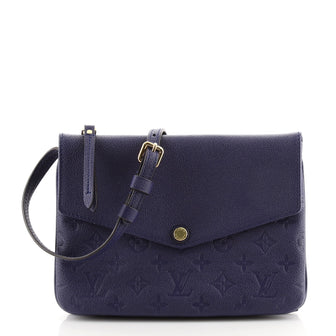 Louis Vuitton Twice Handbag Monogram Empreinte Leather