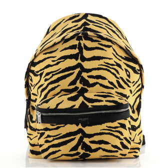 Saint Laurent City Backpack Printed Canvas