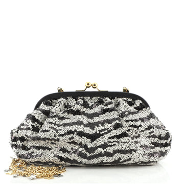Dolce & Gabbana Star Frame Clutch Sequins Small