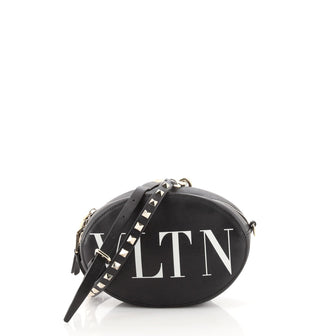 Valentino VLTN Oval Crossbody Bag Printed Leather