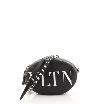 Valentino VLTN Oval Crossbody Bag Printed Leather