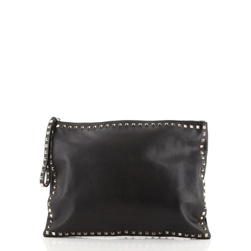 Valentino Rockstud Pouch Leather Oversized