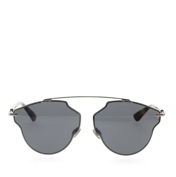 Christian Dior So Real Pop Aviator Sunglasses Tortoise Acetate and Metal