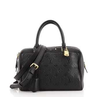 Louis Vuitton Speedy Bandouliere NM Handbag Monogram Empreinte Leather 25