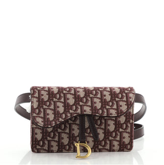 Christian Dior Saddle Rectangular Belt Bag Oblique Canvas