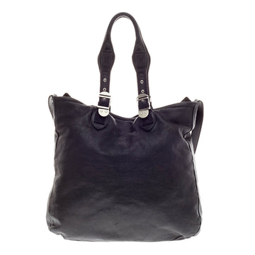 Balenciaga Buckle Strap Leather Tote
