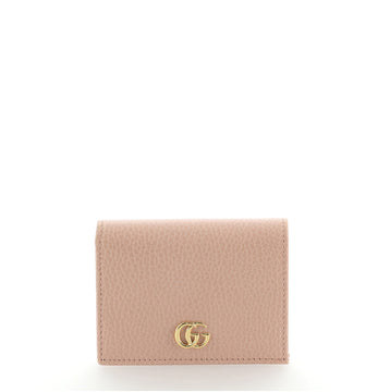 Gucci GG Marmont Flap Card Case Leather