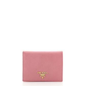 Prada Snap Wallet Saffiano Leather Compact