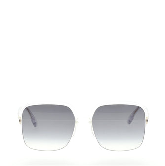 Diorstellaire1 square cheap metal sunglasses