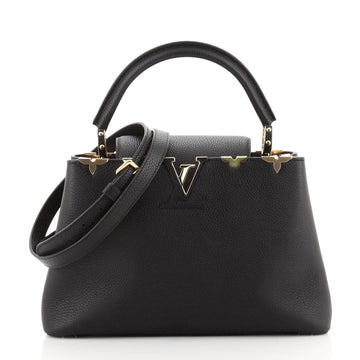 Louis Vuitton Capucines Bag Limited Edition Leather with Applique PM