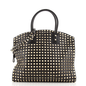 Valentino Rockstud Convertible Dome Tote Full Studded Leather