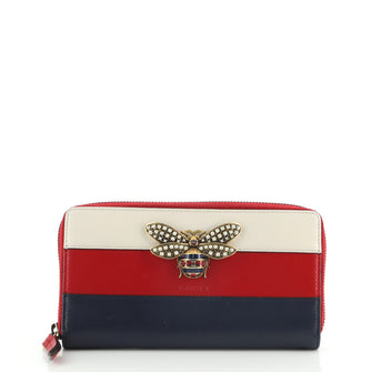 Gucci Queen Margaret Zip Around Wallet Colorblock Leather