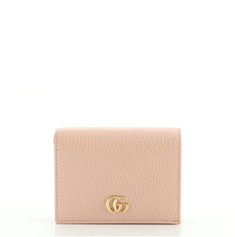 Gucci GG Marmont Flap Card Case Leather