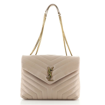 Saint Laurent LouLou Shoulder Bag Matelasse Chevron Leather Medium