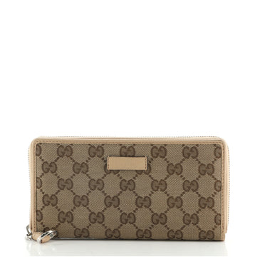 Gucci Zip Around Wallet GG Canvas Long