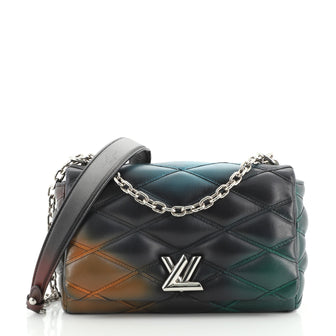 Louis Vuitton GO-14 Handbag Malletage Hologram Print Leather PM