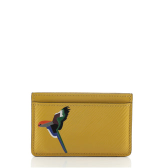 Louis Vuitton Card Holder Bird Motif Epi Leather
