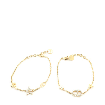 Christian Dior Clair D Lune Bracelet Set Metal with Crystals